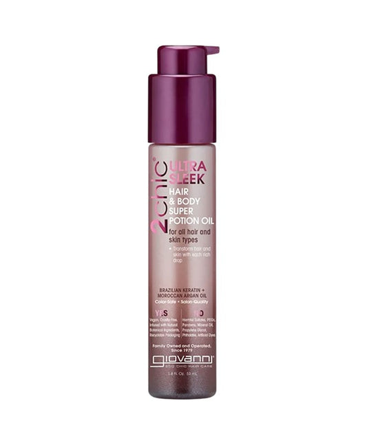 2 CHIC ULTRA SLEEK HAIR AND BODY SUPER POTION OIL 53 ml Sprays, Serums and Oils Asetena Pa 