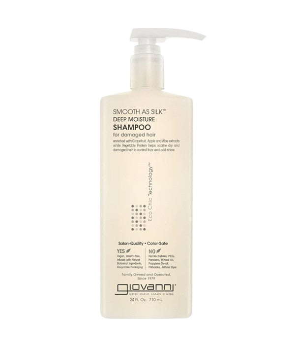 GIOVANNI SMOOTH AS SILK DEEP MOISTURE SHAMPOO FOR DAMAGED HAIR 710 ml Shampoo Asetena Pa 