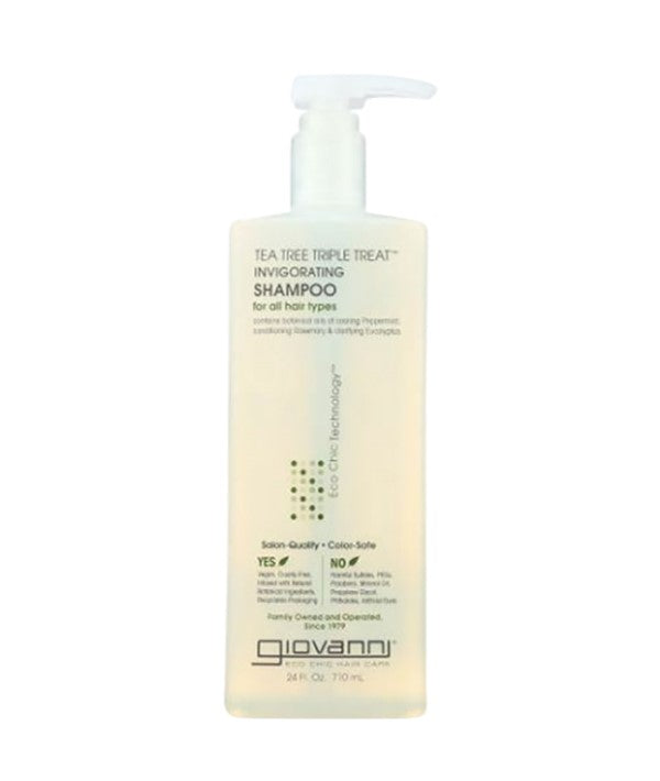 GIOVANNI TEA TREE TRIPLE TREAT INVIGORATING SHAMPOO 710 ml Shampoo Asetena Pa 