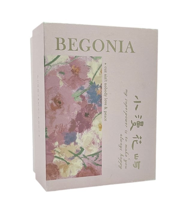 BEGONIA TEA CANDLE GIFT BOX 12 pcs Candles Asetena Pa 