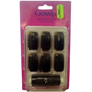 GOSSIP BLACK WEAVING CLIPS WITH THREAD 36PCS Small Color Black Extensions Accessories Asetena Pa 