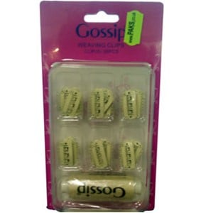 GOSSIP CREAM WEAVING CLIPS WITH THREAD 36PCS Large Color Cream Extensions Accessories Asetena Pa 