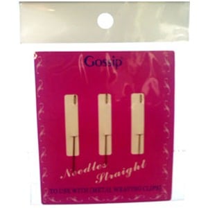 GOSSIP STRAIGHT WEAVING NEEDLE 3PCS Extensions Accessories Asetena Pa 
