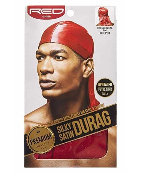 SILKY SATIN DURAG RED HDUP03 Durags and Caps Asetena Pa 
