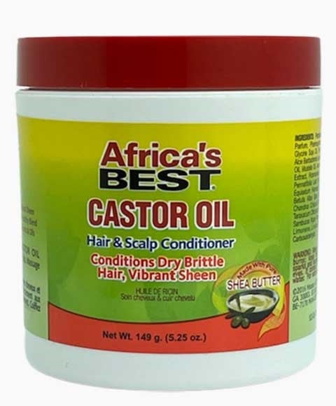AFRICAS BEST CASTOR OIL HAIR AND SCALP CONDITIONER 149 g (Pack of 3) Conditioner Asetena Pa 