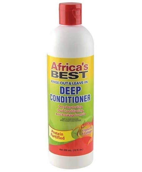 AFRICAS BEST RINSE OUT AND LEAVE IN DEEP CONDITIONER 355 ml (Pack of 2) Conditioner Asetena Pa 