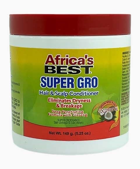 AFRICAS BEST SUPER GRO HAIR AND SCALP CONDITIONER 149 g (Pack of 6) Conditioner Asetena Pa 