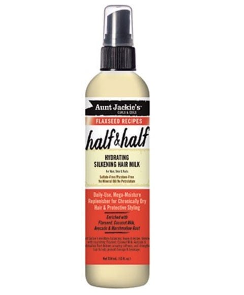 AUNT JACKIES HALF AND HALF HYDRATING SILKENING HAIR MILK 355 ml Treatments Asetena Pa 