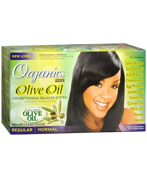 ORGANICS OLIVE OIL NO LYE CONDITIONING RELAXER 2 Application Color Regular Relaxer n Texturizer Asetena Pa 