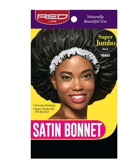 SATIN BONNET BLACK HSA03 Super Jumbo Durags and Caps Asetena Pa 