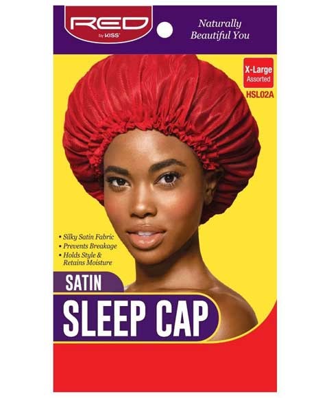 SATIN SLEEP CAP ASSORTED HSL02A X Large Durags and Caps Asetena Pa 