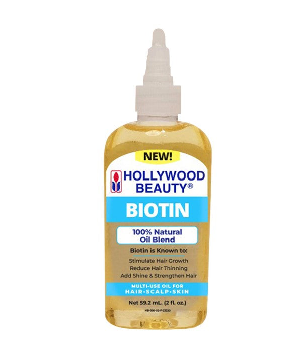 HOLLYWOOD BEAUTY BIOTIN OIL 59.2 ml Skin Moisturizing Asetena Pa 