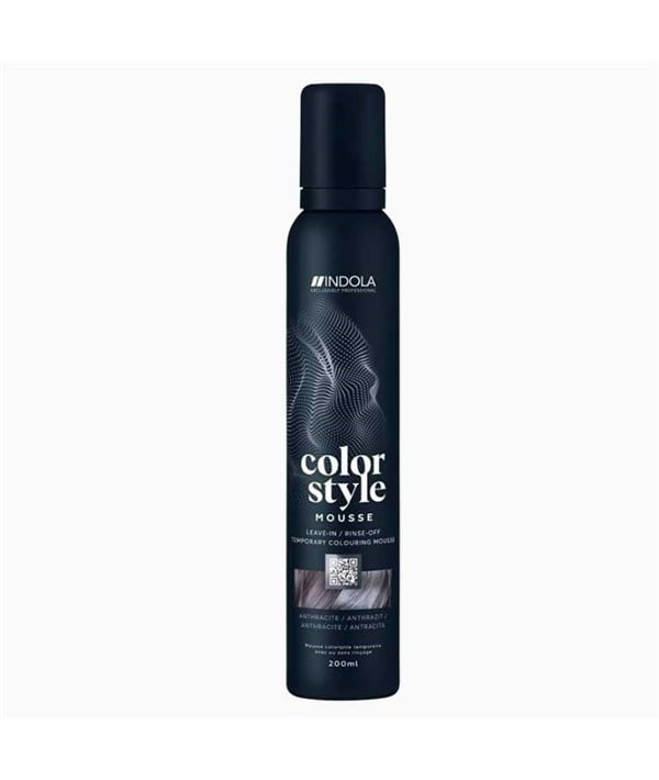 INDOLA COLOR STYLE TEMPORARY COLOURING MOUSSE 200 ml Color Medium Brown Hair Styling Asetena Pa 