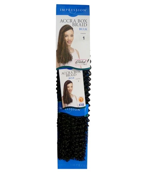 IMPRESSION SYN ACCRA BOX BRAID  Color 2 Synthetic Weave Hair Asetena Pa 