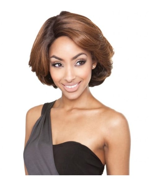 RED CARPET PREMIERE LACE FRONT WIG SYN RCP 604  Color XF1B/BlueBlack Lace Wigs Asetena Pa 
