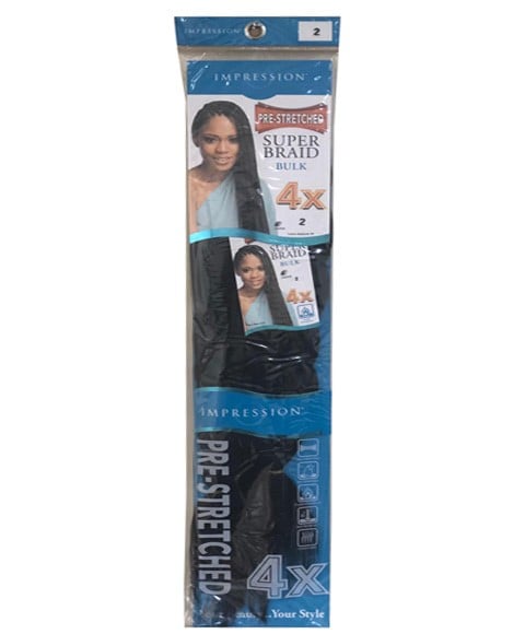IMPRESSION SYN PRE STRETCHED SUPER BRAID  Color 33 Hair for Braid Extensions Asetena Pa 