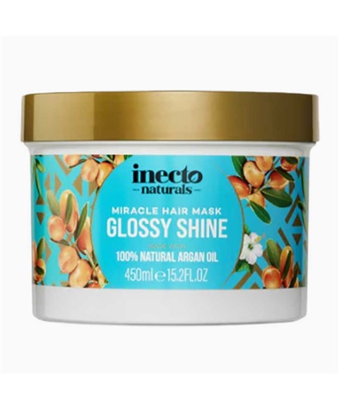 INECTO NATURAL 100 PERCENT NATURAL ARGAN OIL MIRACLE HAIR MASK 450 ml Treatments Asetena Pa 