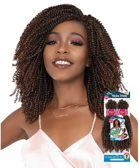 NALA TRESS AFRO SYN 2X CURL BAE 4A BRAID 10 Inches Color OET1B/30 Hair for Braid Extensions Asetena Pa 