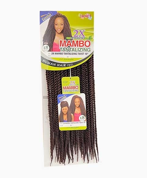 2 X MAMBO SYN TANTALIZING TWIST BRAID 18 Color OET1B/30 Hair for Braid Extensions Asetena Pa 