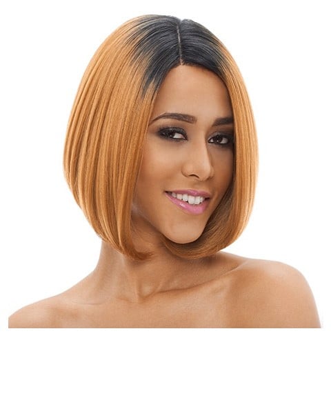 NATURAL SUPER FLOW DEEP PART SYN LADY LACE WIG  Color Red Velvet Lace Wigs Asetena Pa 