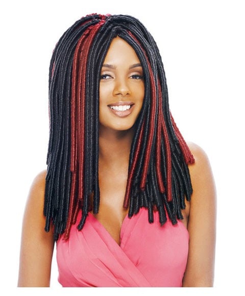 NOIR 2 X VALUE PACK SYN SOFTEX DREAD LOC BRAID  Color 2 Hair for Braid Extensions Asetena Pa 