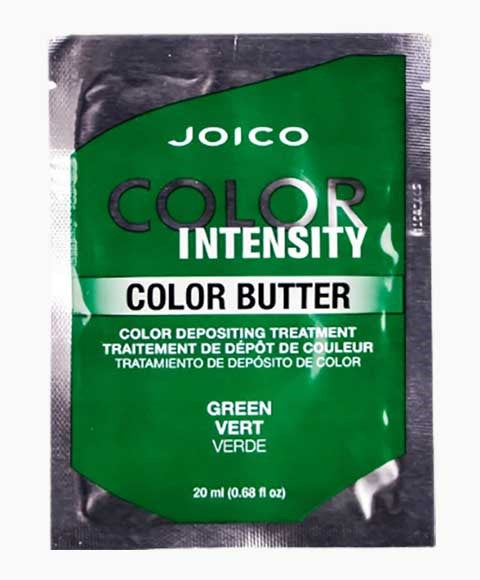 COLOR INTENSITY COLOR BUTTER DEPOSITING TREATMENT GREEN 20 ml Sachet Treatments Asetena Pa 