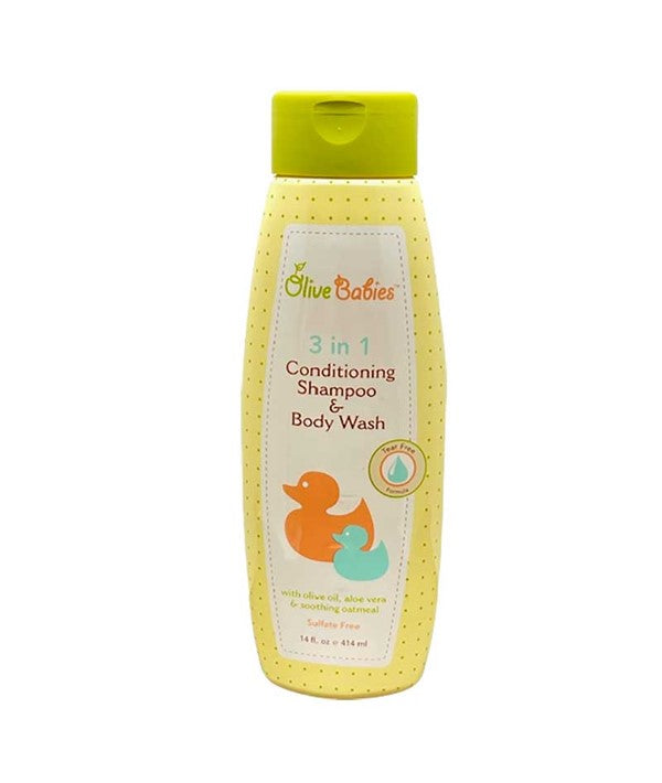 OLIVE BABIES 3 IN 1 CONDITIONING SHAMPOO AND BODY WASH 414 ml Shampoo Asetena Pa 