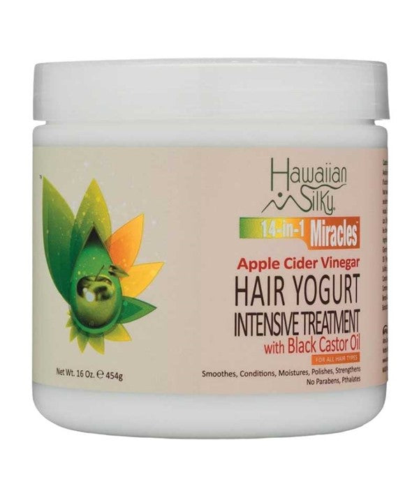 HAWAIIAN SILKY 14 IN 1 MIRACLES APPLE CIDER VINEGAR HAIR YOGURT INTENSIVE TREATMENT 454 g Treatments Asetena Pa 