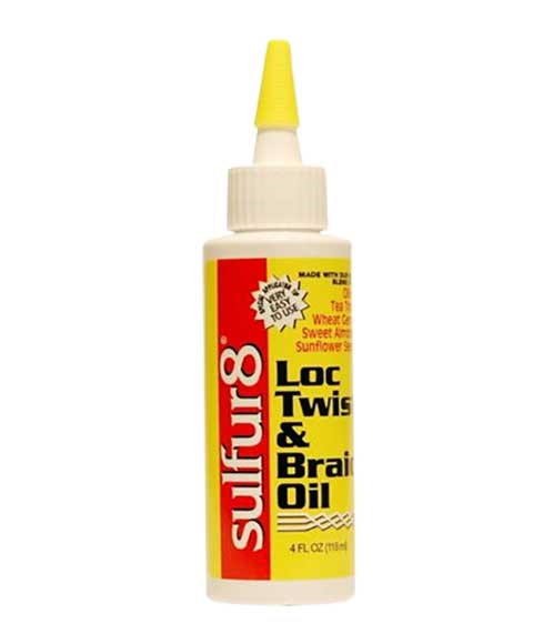 SULFUR 8 LOC TWIST AND BRAID OIL 118 ml Sprays, Serums and Oils Asetena Pa 