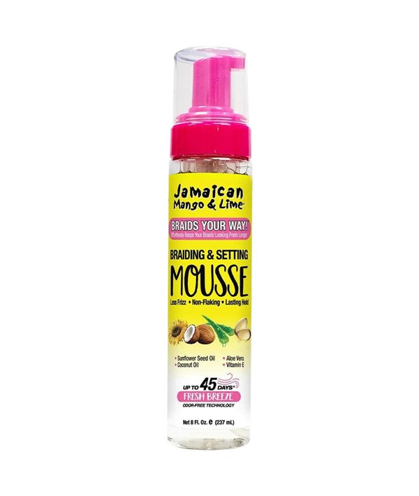 JAMAICAN MANGO AND LIME BRAIDING SETTING MOUSSE 237 ml Hair Styling Asetena Pa 