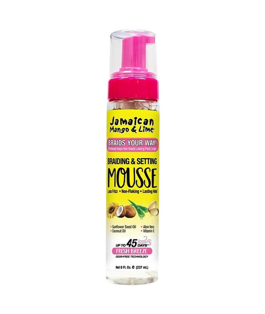 JAMAICAN MANGO AND LIME BRAIDING SETTING MOUSSE 237 ml Hair Styling Asetena Pa 