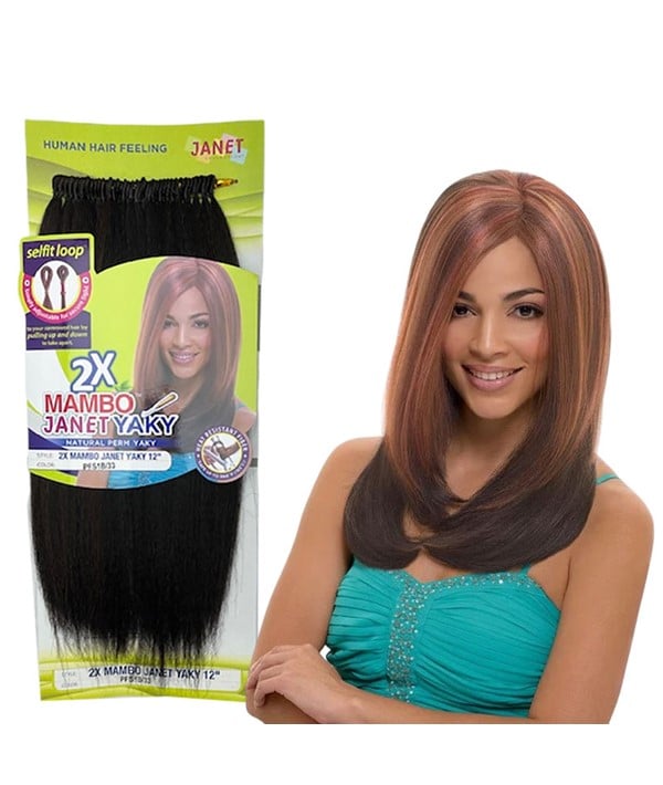 2 X MAMBO JANET SYN YAKY 12 Color 30 Synthetic Weave Hair Asetena Pa 