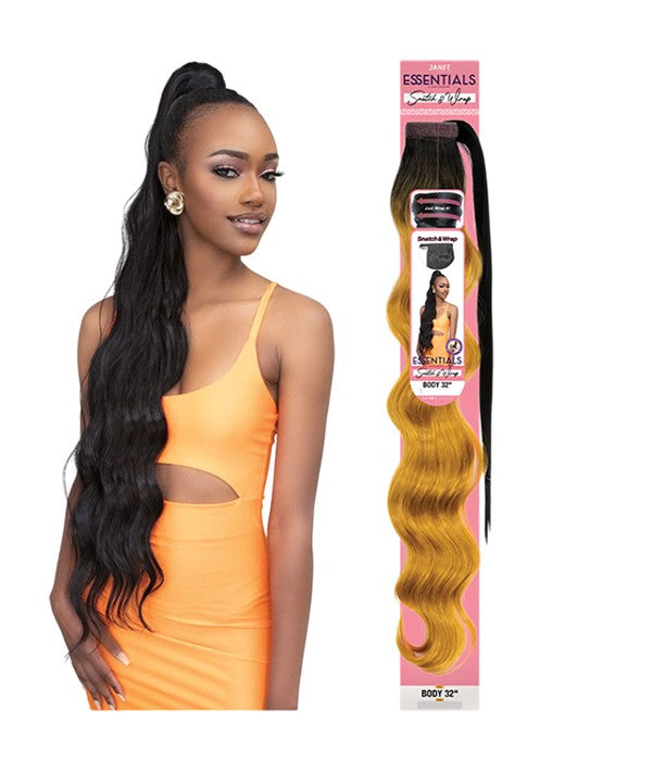 ESSENTIALS SNATCH AND WRAP SYNTHETIC PONY BODY 32 Color 2 PonyTail Asetena Pa 