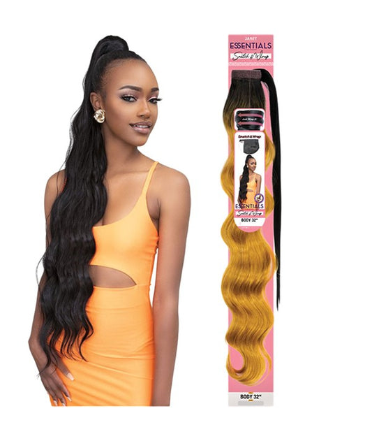 ESSENTIALS SNATCH AND WRAP SYNTHETIC PONY BODY 32 Color OET1B/30 PonyTail Asetena Pa 