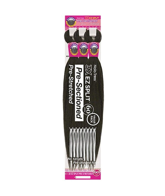 NALA TRESS 3X EZ SPILT PRE STRETCHED BRAID 60 Color OET1B/27 Hair for Braid Extensions Asetena Pa 