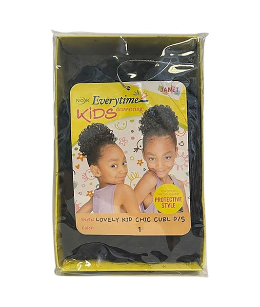 NOIR EVERY TIME LOVELY KID CHIC CURL DRAWSTRING  Color OET1B/33 Hair for Braid Extensions Asetena Pa 