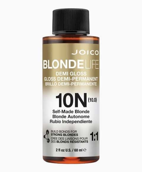 BLONDE LIFE DEMI GLOSS DEMI PERMANENT LIQUID TONER 60 ml Color 10SB(108) Hair Color Asetena Pa 