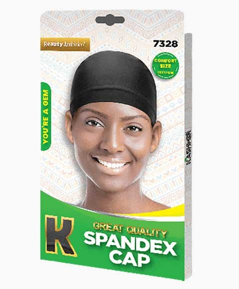 BEAUTY AMBITION GREAT QUALITY SPANDEX CAP 7328  Color Black Durags and Caps Asetena Pa 