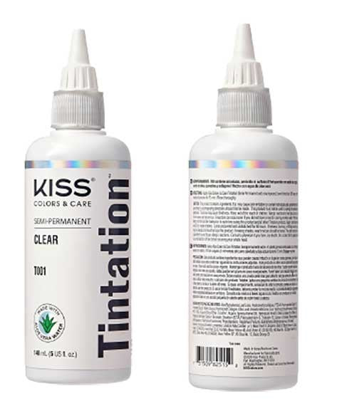 KISS COLORS TINTATION SEMI PERMANENT CLEAR T001 148 ml Hair Color Asetena Pa 