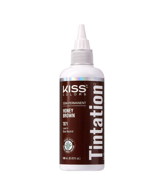 KISS COLORS TINTATION SEMI PERMANENT HONEY BROWN T871 148ml Hair Color Asetena Pa 