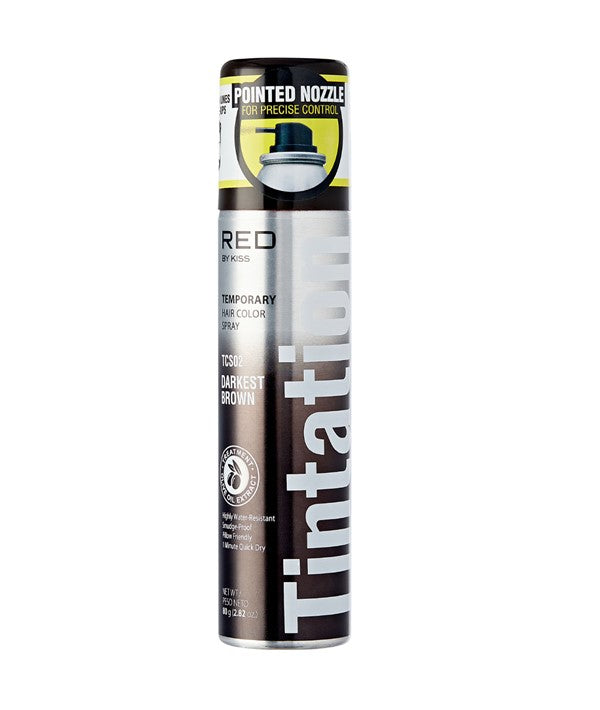 KISS TINTATION TEMPORARY ROOT TOUCH HAIR COLOR SPRAY 80 g Color TCS01 Black Hair Color Asetena Pa 