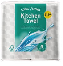 Local Living Kitchen Towel   6x4 Roll