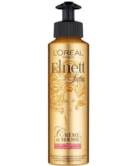 ELNETT SATIN VOLUME CREME DE MOUSSE 200 ml Hair Styling Asetena Pa 