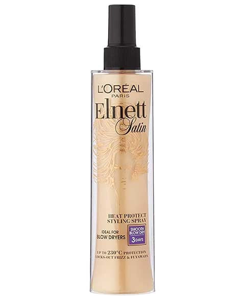 ELNETT SATIN STRAIGHT HEAT PROTECT STYLING SPRAY 170 ml Sprays, Serums and Oils Asetena Pa 