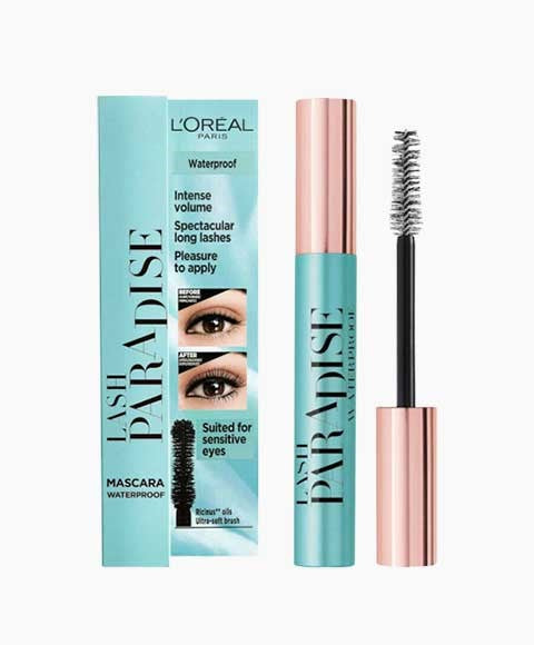 LASH PARADISE WATERPROOF MASCARA 6.4 ml Color Black Eye Makeup Asetena Pa 