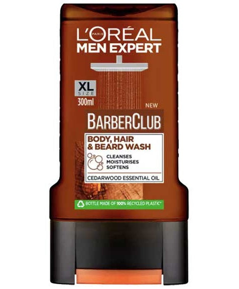MEN EXPERT BARBERCLUB 3 IN 1 BEARD WASH 300 ml Body Care Asetena Pa 