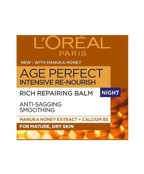 AGE PERFECT MANUKA HONEY RICH REPAIRING BALM NIGHT 50 ml Skin Moisturizing Asetena Pa 