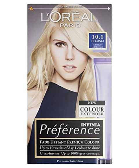 PREFERENCE INFINIA PERMANENT COLOR 10.1 HELSINKI  Color Very Light Ash Blonde Hair Color Asetena Pa 