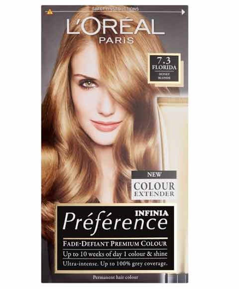 PREFERENCE INFINIA PERMANENT COLOR 7.3 FLORIDA  Color Honey Blonde Hair Color Asetena Pa 