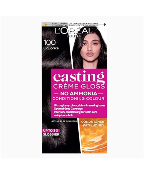 CASTING CREME GLOSS CONDITIONING COLOR 100 LIQUORICE Hair Color Asetena Pa 